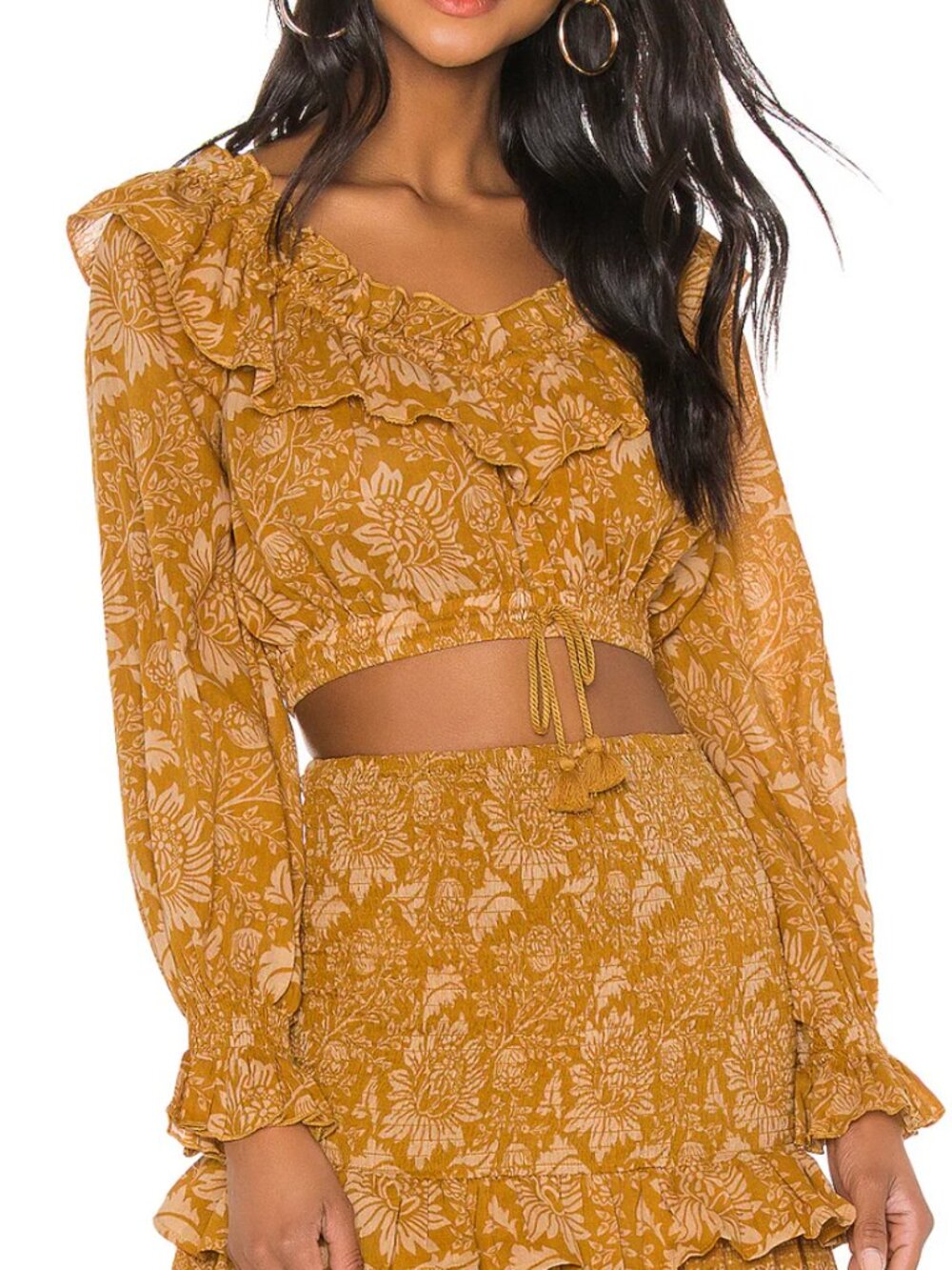 Spell & the Gypsy Collective Lioness Peasant Blouse in Caramel